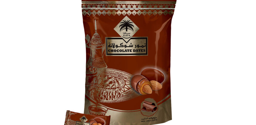 Dates with brown chocolate 500 gms