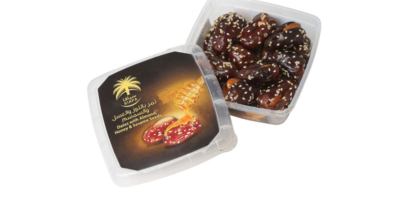 Dates almonds honey and  sesame 250 gms