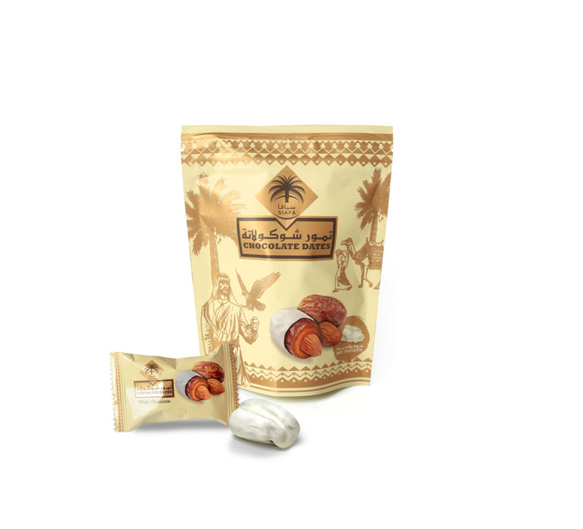 Dates with White Chocolate and Almond 100 gms